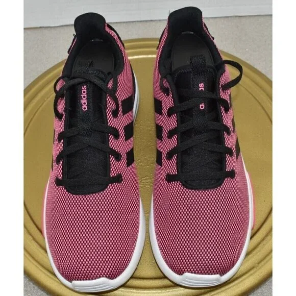 Adidas Womens Cloudfoam Racer TR J Super Pink Running Sneakers Shoes Size 6 - Picture 5 of 10